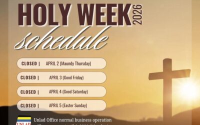 HOLY WEEK 2026 SCHEDULE